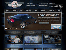 Tablet Screenshot of dixieautobody.com